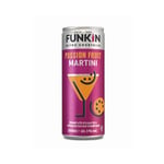 Funkin Passion Fruit Martini Pre-Mixed Cocktail Cans 200 ml (Case of 12) | Premium Ready to Drink Cocktails - Bar Quality Drinks Made with Real Fruit and Nitro Infused