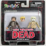 The Walking Dead Minimates s7 Hunter Chris & Zombie Holly figure Diamond 104972