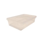 Plastburk Med Slätt Lock PP Klar 185x125x50mm 800ml