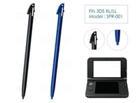 2 x Black Blue for Nintendo 3DS XL/LL Plastic Stylus Replacement Parts Pen 