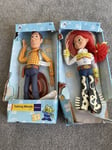 DISNEY'S TOY STORY FIGURE ( PULL-STRING TALKING WOODY And JESSIE -ANDY ) BOXED