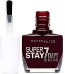 Gemey Maybelline Nails Nail Polish Gel Superstay 7 Days 923 Ruby Threads 10ml