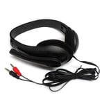 Double 3.5mm Black Casque de jeu stéréo à réduction de bruit avec micro pour ordinateur portable PS4, écouteur filaire, prise simple, double, téléphone de sauna, PC, 3.5mm ""Nipseyteko