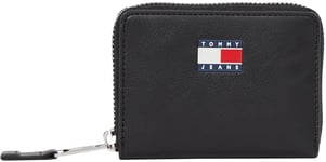 Tommy Jeans TJW ESS Must Small ZA AW0AW17292, Portefeuille zippé Femme, Black (Black), OS