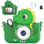 Appareil Photo Enfant,2.0 Pouces Appareil Photo Enfant,HD 1080P Appareil Photo numérique Enfant Dinosaure,Selfies Appareil Photo,Cadeau Parfait pour Les Anniversaires/Noël,Camera garçon de 3 à 12