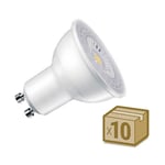 Pack 10 x osram chip led GU10, 100°, 7W, Cool White