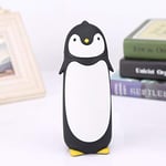 Water Bottle, Penguin Stainless Steel Vacuum Thermos,Cute Penguin Thermal Water Bottles,300ML Portable Cute Penguin Glass Water Bottle Double Layer Mug Travel Cup(Black)