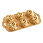 Nordic Ware Gold Pirouette Bundtlette Pan