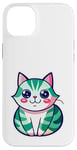 Coque pour iPhone 14 Plus Joli chat japonais, t-shirt japonais, chat manga