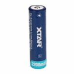 Batteri Li-Ion 18650 3.7V 2200mAh med skyddskrets Xtar