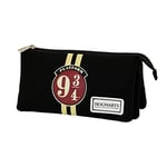 Harry Potter 9 3/4-Triple HS Pencil Case, Brown, 23 x 12 cm