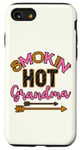 Coque pour iPhone SE (2020) / 7 / 8 Smoking Hot Grandma Motif zèbre Rose vif