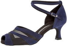 Diamant TANZSCHUHMANUFAKTUR Femme 102-077-135 Chaussure de Danse, Bleu, 37 1/3 EU