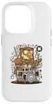 Coque pour iPhone 14 Pro batteur de hibou drôle