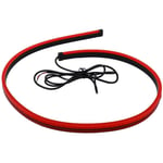 Ej.life - Barre de Bande de Troisième Feu Stop à led, Lumière Rouge Flexible étanche, Feu Stop à Montage élevé, Universel pour Voiture avec 100 Cm de