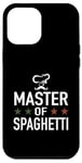 Coque pour iPhone 12 Pro Max Master of Spaghetti Carbonara – Chapeau de chef de cuisine amusant Italie