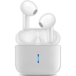 Trådlösa hörlurar, Bluetooth 5.3-hörlurar Brusreducerande Air Buds Pods 3D Stereo Ear pods in-Ear Ear Bud Inbyggd mikrofon IPX7 vattentäta hörlurar Spor