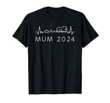 Mum To Be 2024 Frequency Pulse Pregnancy Announcement Mummy T-Shirt