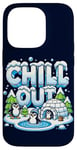 Coque pour iPhone 14 Pro Antarctique Pingouin Lover Chill Out Cute Winter Pingouin Igloo