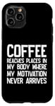 Coque pour iPhone 11 Pro Coffee: Motivating Where Motivation Can't