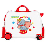 Disney Dumbo Valise pour Enfant Blanc 50 x 39 x 20 cm Rigide ABS Fermeture à Combinaison latérale 34 l 1,8 kg 4 Roues