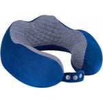 Delsey Travel Pillow Memory Foam -resårkudde, blå