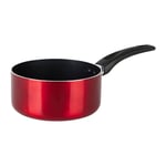 Sitram 712387 Casserole en Aluminium pressé CHERRY Ø 18 cm - Revêtement anti-adhésif - Coloris Rouge métallisé - Tous feux dont induction