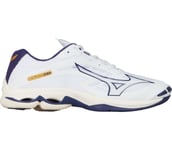 Wave Lightning Z7 M inomhusskor Herr White/Blue Ribbon/MP Gold 8.5