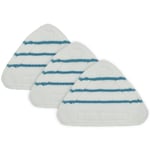 3Pcs Steam Mop Replacement Pads Triangle Washable Cloth Cleaning Floor6073