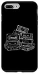 Coque pour iPhone 7 Plus/8 Plus Love Retro Mixtape 80's Blank Cassette Tape Shirt Cadeaux