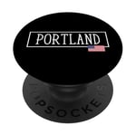 Portland City Drapeau des États-Unis Voyageant US Amérique Town PopSockets PopGrip Adhésif