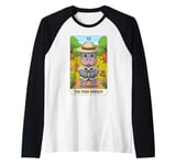 Baby Pgymy Hippo Tarot Card The Park Ranger Hippopotamus Raglan Baseball Tee