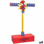 Bâton sauteur Spider-Man 3D Rouge Enfant [4 Unités]