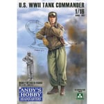 Andy's Hobby Headquarters - U.S. Wwii Tank Commandermaquette Figurine U.S. Wwii Tank Commander Andy's Hobby Headquarters Ahhq-002 1/16ème Maquette Char Promo Figurine Miniature