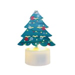 Juldekoration LED Candle Light Xmas Tecknade figurer Topper Belysning Prydnad Inomhusdekorationer Prydnad Presenter tree