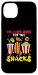 Coque pour iPhone 14 Plus Jeu de football amusant Sports I'm Just Here For The Snacks