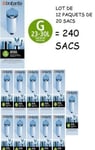 LOT 12 PAQUETS SAC POUBELLE 246265 BRABANTIA " G " 30 LITRES soit 240 SACS