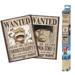 One Piece - Wanted Zoro & Luffy - Julistesetti (2 kpl)