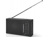 Nedis Rdfm1200bk, Bärbar, Analog, Am, Fm, 87,5 - 108 Mhz, 530-1600 Khz, 0,5 W