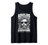 Funny Stoic Philosophy Marcus Aurelius Meditations Tour Tank Top