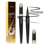 2 Eyeliner Eyeliner Långvarig Gel Eyeliner Vattenfast Färgäkta Precis Ultra Fin Snabbtorkande (Black+Curry)