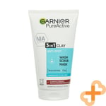 GARNIER Pure Active 3EN1 Argile Gommage Visage Nettoyant 150 Masque Purifiant