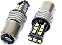 Led-Lampor Canbus 2835 15Smd 1157 Bay15d P21/5W Vit 12V 24V Amio-01641