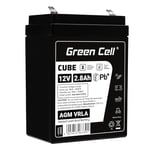 Green Cell® Rechargeable Batterie AGM 12V 2.8Ah VRLA accumulateur au Gel Plomb Cycles sans Entretien Battery étanche Jouets | Installations d'alarme | Véhicules pour Enfants | Les clôtures | USV