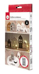 Rayher Moule MAISON en silicone, 1 pce., 4 formes, L. 3,4-6,5 X H. 5,5-10 X l. 1,7cm, béton créatif, Raysin, résine époxy, décoration, village de Noël-36132000