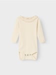 Lil- Atelier Gayo Long Sleeve Slim Body - Unisex - Beige - 92