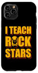 Coque pour iPhone 11 Pro J'enseigne le rock aux stars du rock, professeur de musique, Rock On Graphic