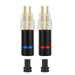 2x Earphone Cable Pin Plug Connector for Sennheiser HD650 HD600 HD580 HD25 Soft