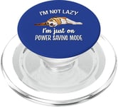 Funny Napping Lazy Power Saving Beagle Dog Lover PopSockets PopGrip pour MagSafe