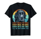 Funny Black Lab Labrador Retriever Dog Every Snack you Make T-Shirt